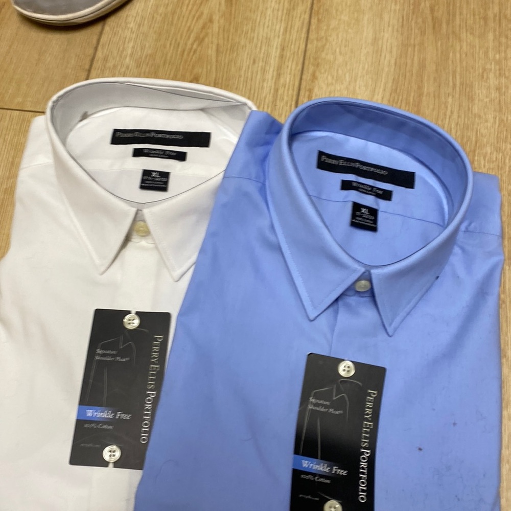 2 new mens mens long sleeve shirts